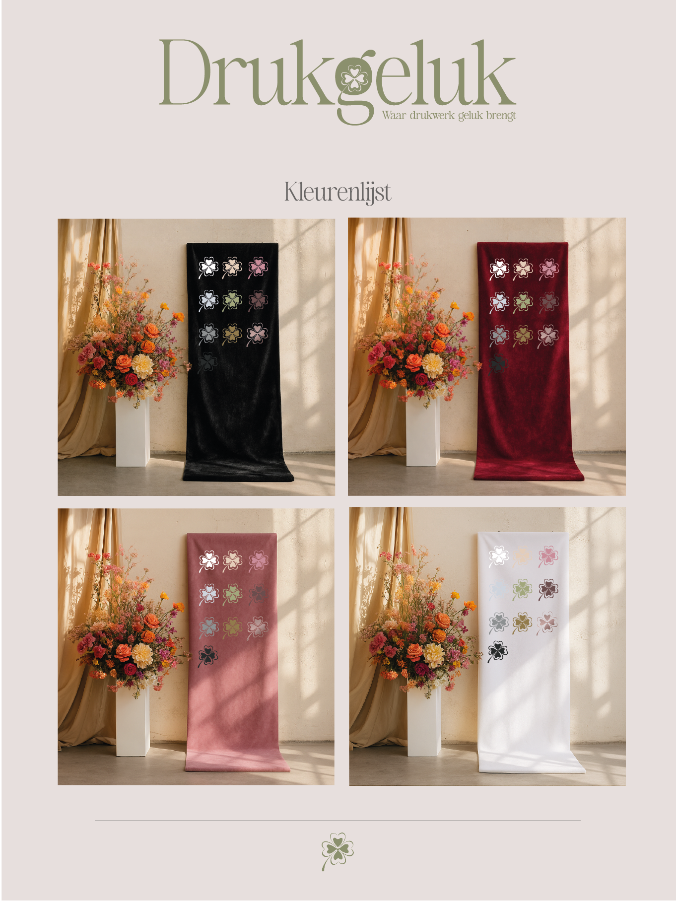 Luxe babyshower banner fluweel roze – inclusief lint | Drukgeluk