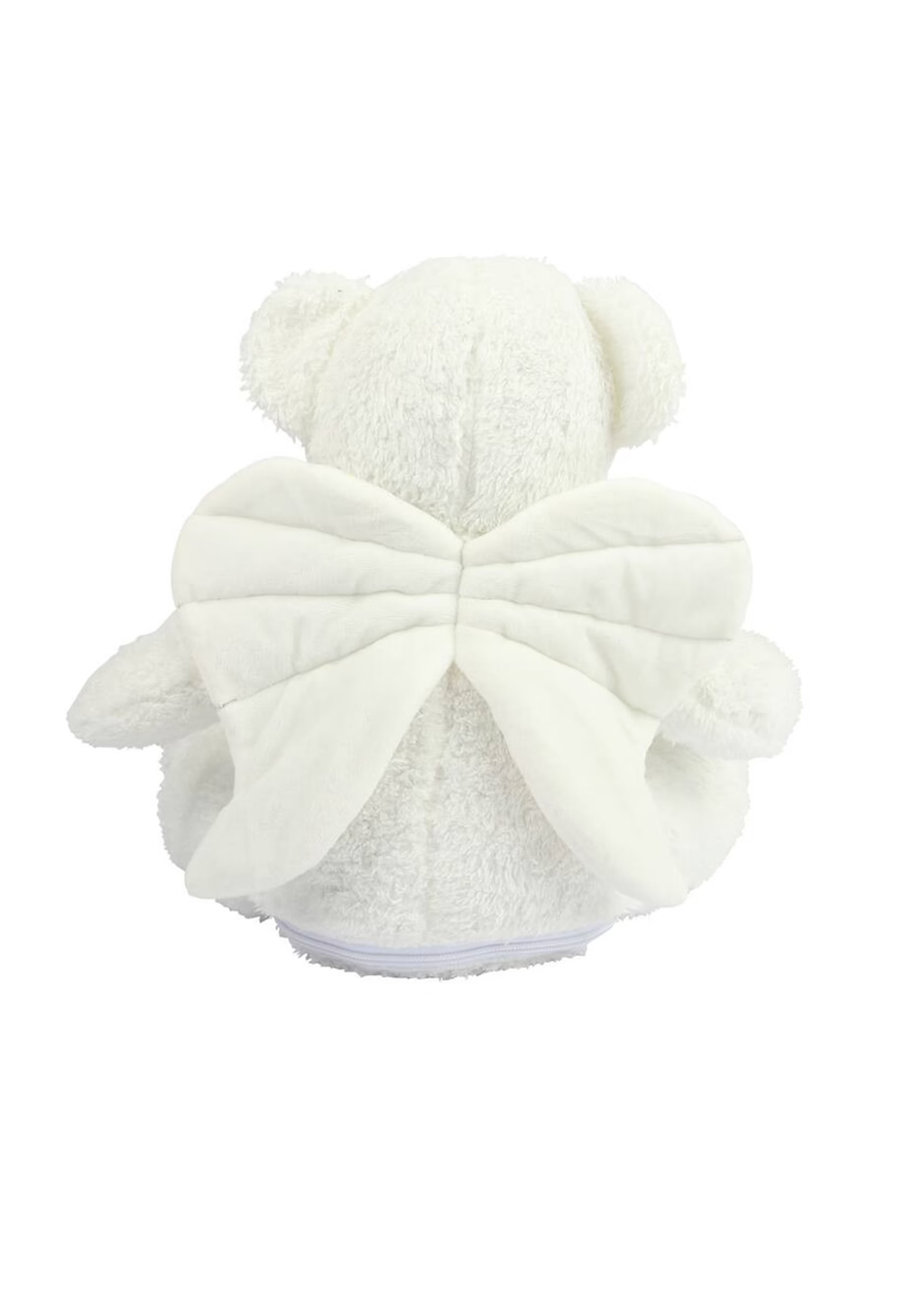 Sterrenknuffel Teddy vleugels wit met rits 40cm - Drukgeluk