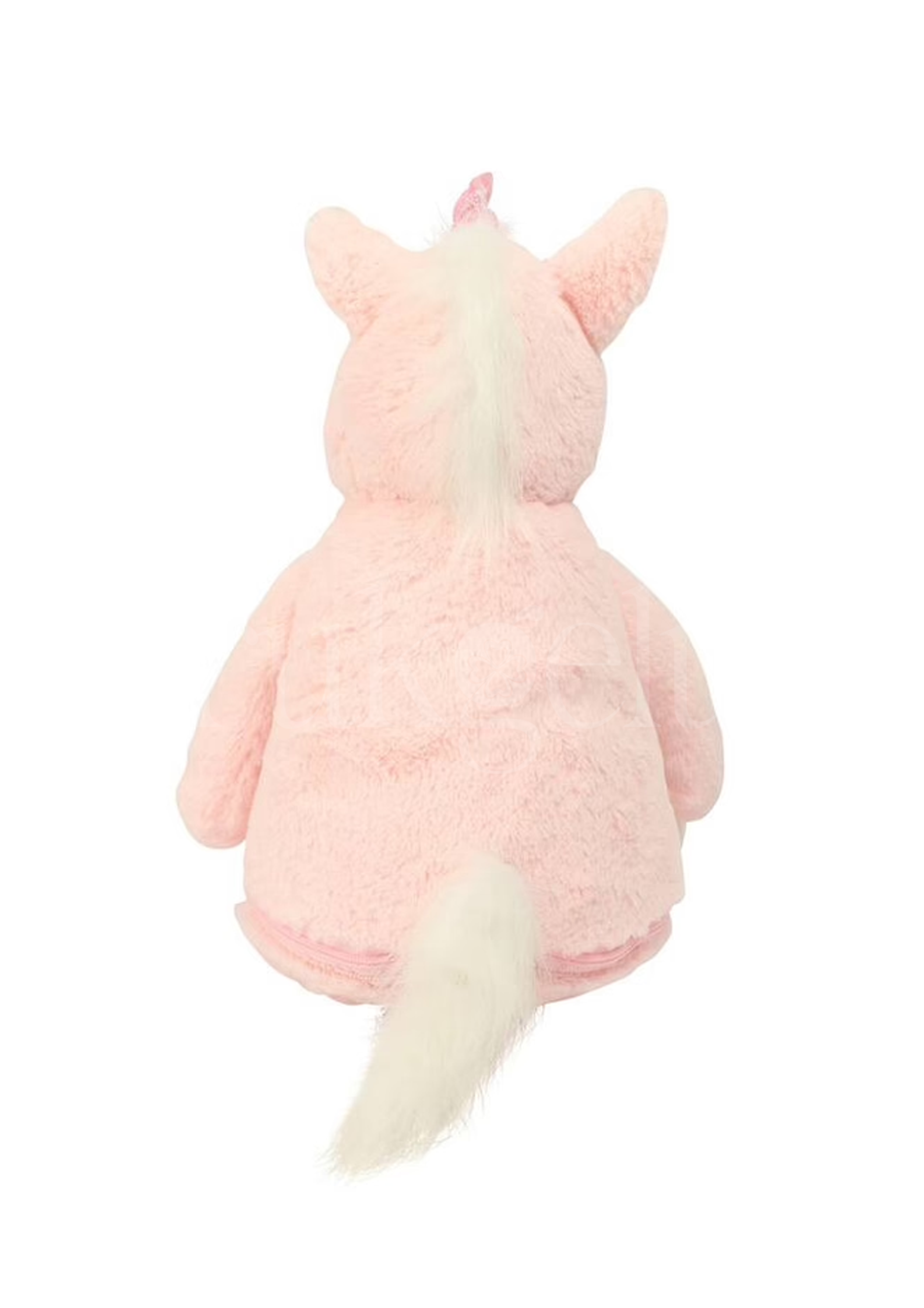 Wensknuffel Eenhoorn roze met rits 40 cm - Drukgeluk
