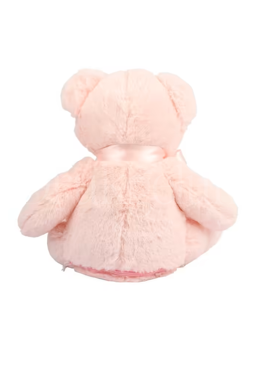 Wensknuffel Teddy roze met rits 40 cm - Drukgeluk