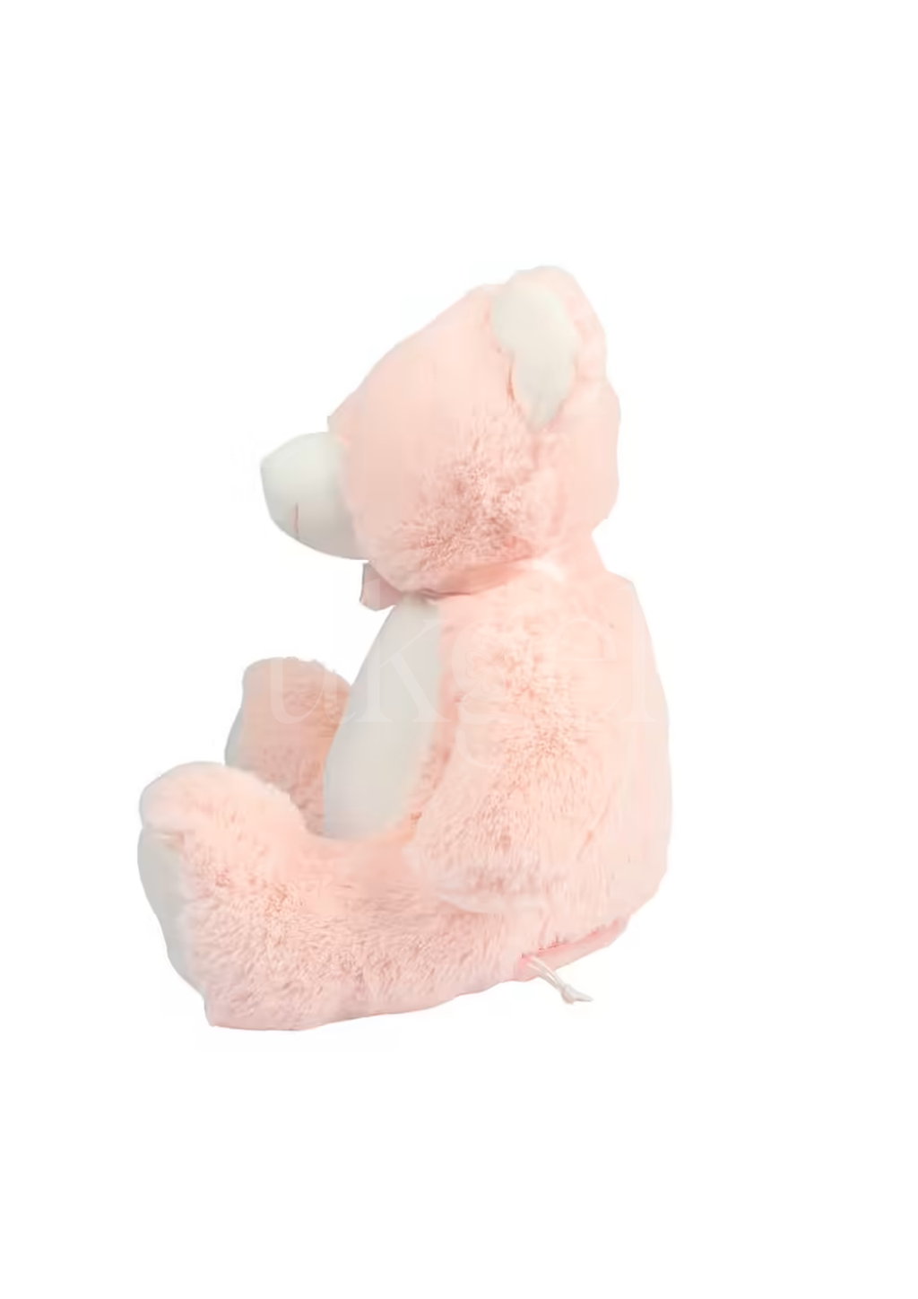Wensknuffel Teddy roze met rits 40 cm - Drukgeluk