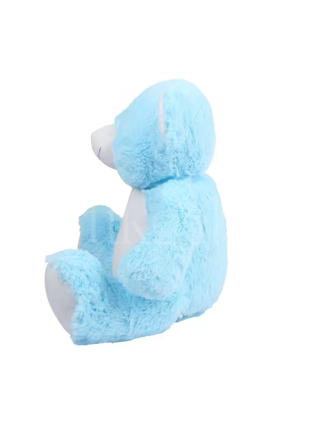 Wensknuffel Teddy blauw met rits 40 cm - Drukgeluk