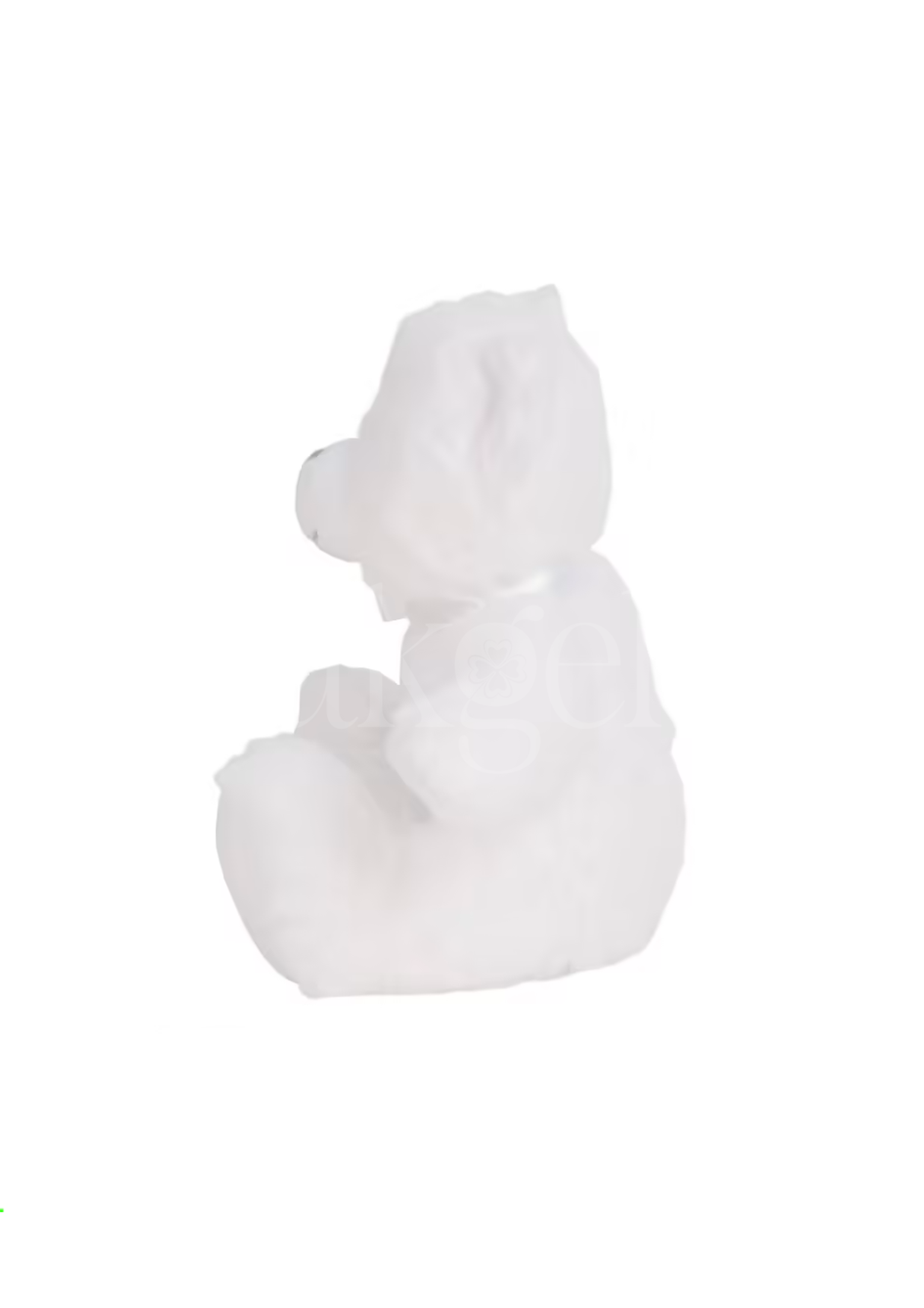 Wensknuffel Teddy wit 23cm - Drukgeluk